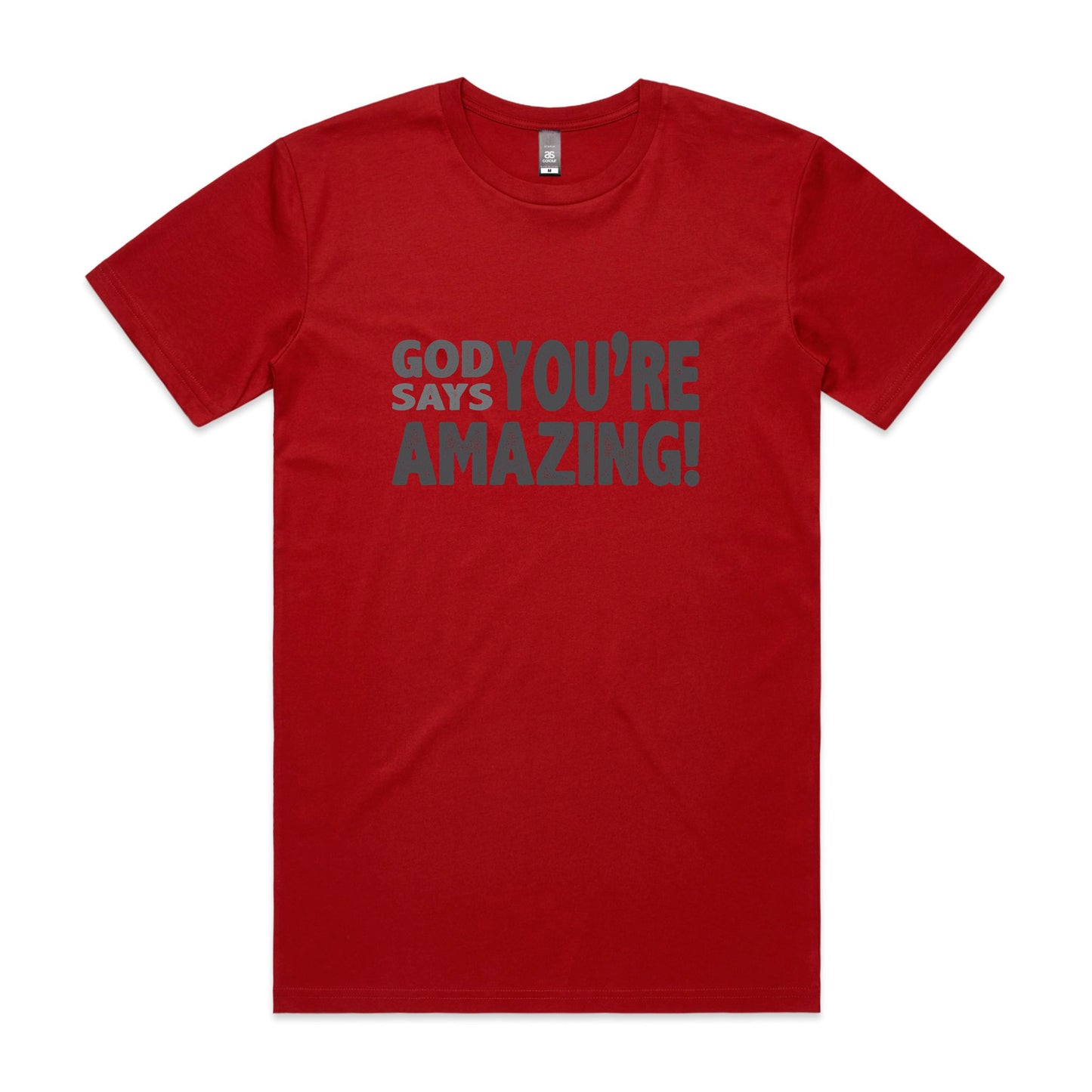 God says you're amazing Men's staple tee from God Speaks Back