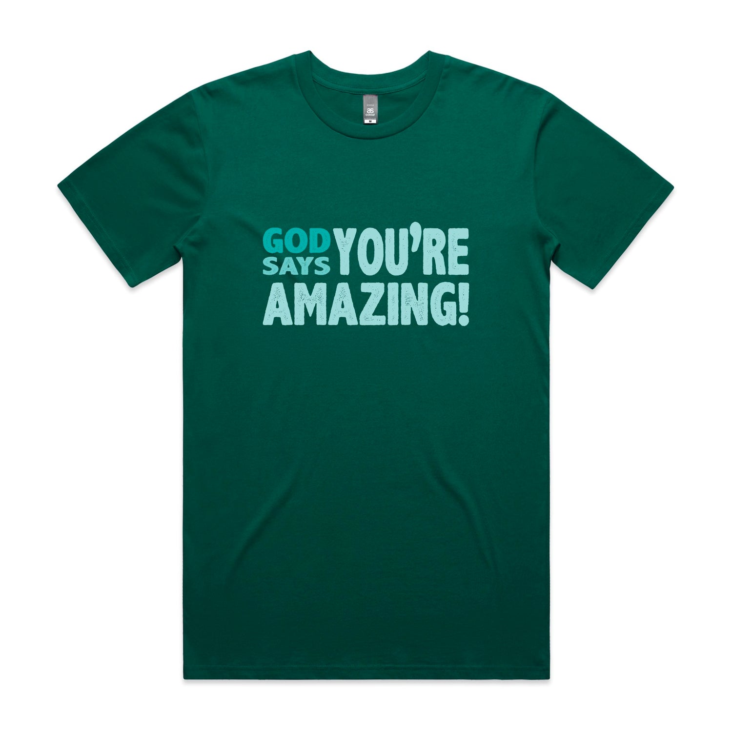 God says you're amazing Men's staple tee from God Speaks Back