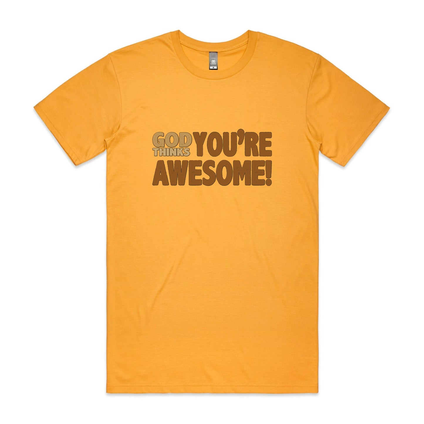 God thinks you're awesome Men's staple tee from God Speaks Back