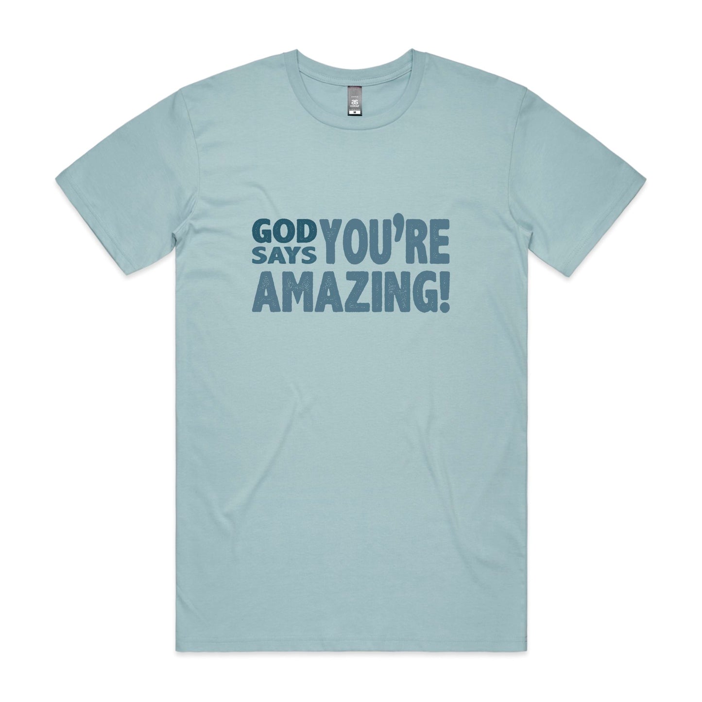 God says you're amazing Men's staple tee from God Speaks Back