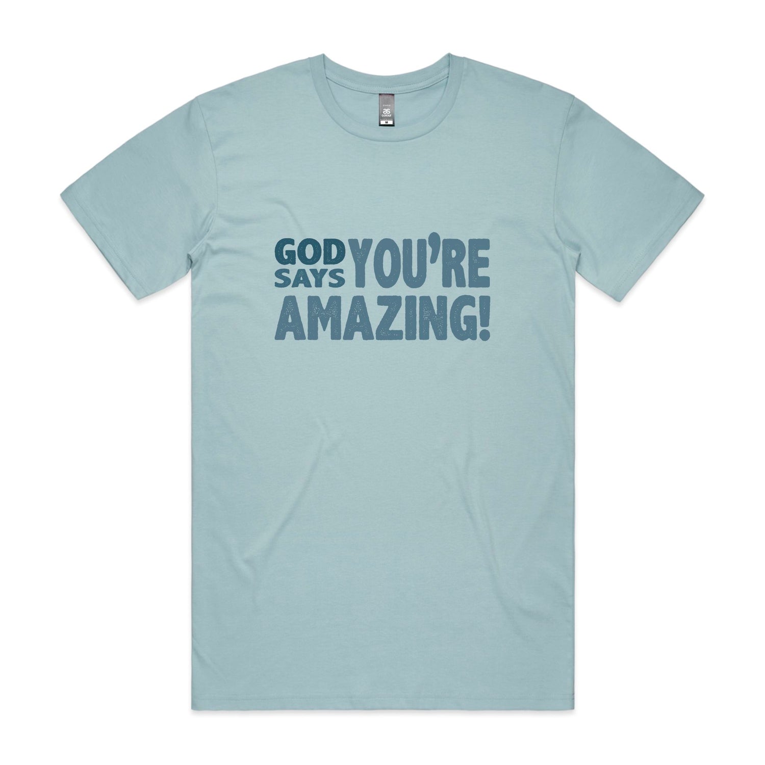 God says you're amazing Men's staple tee from God Speaks Back