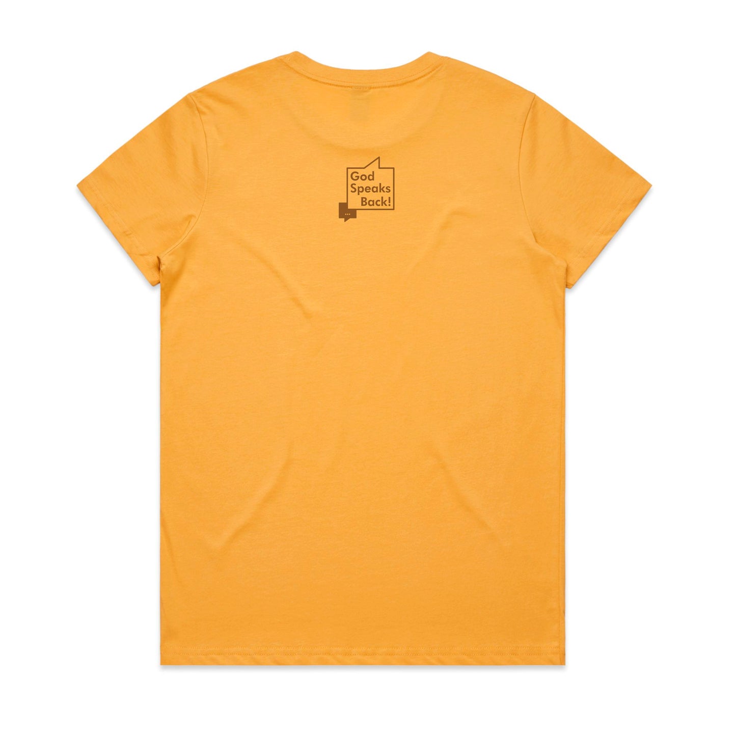 God says you're amazing Women's maple tee from God Speaks Back