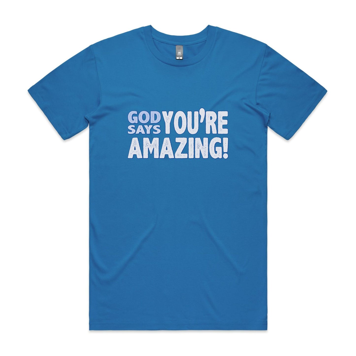 God says you're amazing Men's staple tee from God Speaks Back