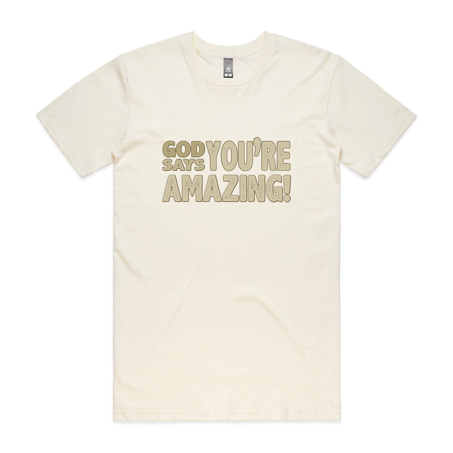 God says you're amazing Men's staple tee from God Speaks Back